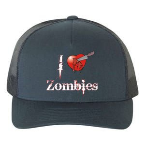 I Heart Zombies Yupoong Adult 5-Panel Trucker Hat