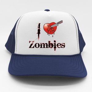 I Heart Zombies Trucker Hat