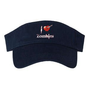 I Heart Zombies Valucap Bio-Washed Visor