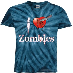 I Heart Zombies Kids Tie-Dye T-Shirt