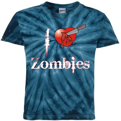 I Heart Zombies Kids Tie-Dye T-Shirt