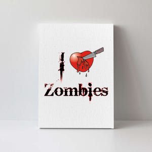 I Heart Zombies Canvas