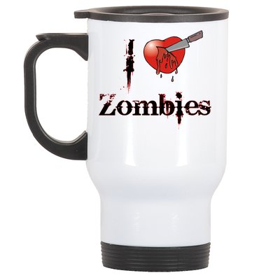 I Heart Zombies Stainless Steel Travel Mug