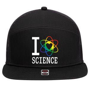 I Heat Science 7 Panel Mesh Trucker Snapback Hat