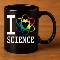 I Heat Science 11oz C Handle Ceramic Mug