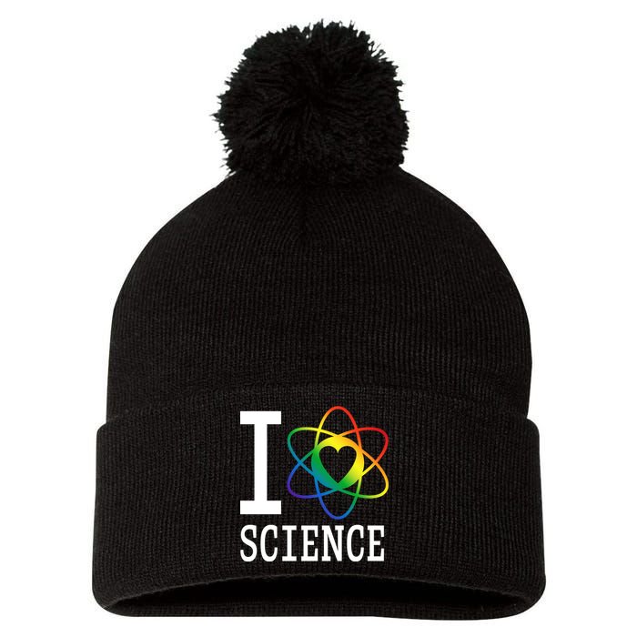 I Heat Science Pom Pom 12in Knit Beanie