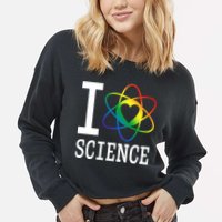 I Heat Science Cropped Pullover Crew