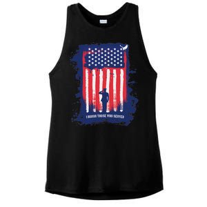 I Honor Those Who Served Ladies PosiCharge Tri-Blend Wicking Tank