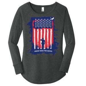 I Honor Those Who Served Women's Perfect Tri Tunic Long Sleeve Shirt