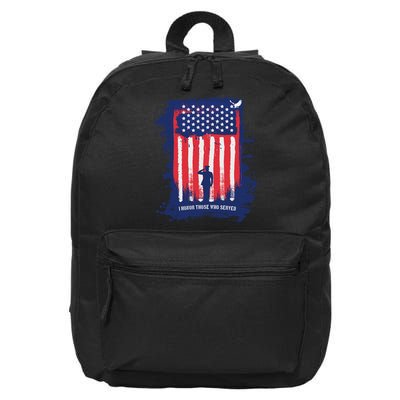I Honor Those Who Served 16 in Basic Backpack