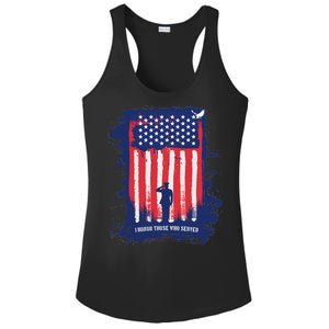 I Honor Those Who Served Ladies PosiCharge Competitor Racerback Tank