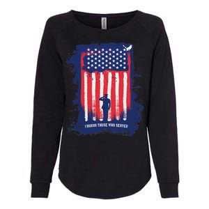 I Honor Those Who Served Womens California Wash Sweatshirt