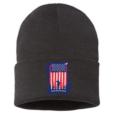 I Honor Those Who Served Sustainable Knit Beanie