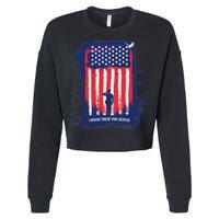 I Honor Those Who Served Cropped Pullover Crew