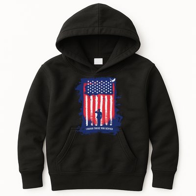 I Honor Those Who Served Kids Hoodie