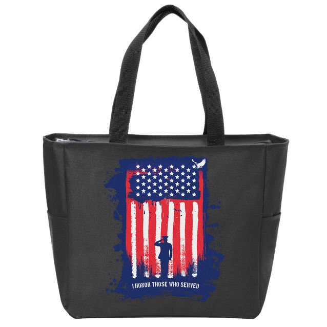 I Honor Those Who Served Zip Tote Bag