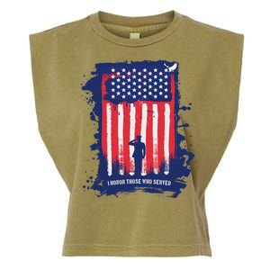 I Honor Those Who Served Garment-Dyed Women's Muscle Tee