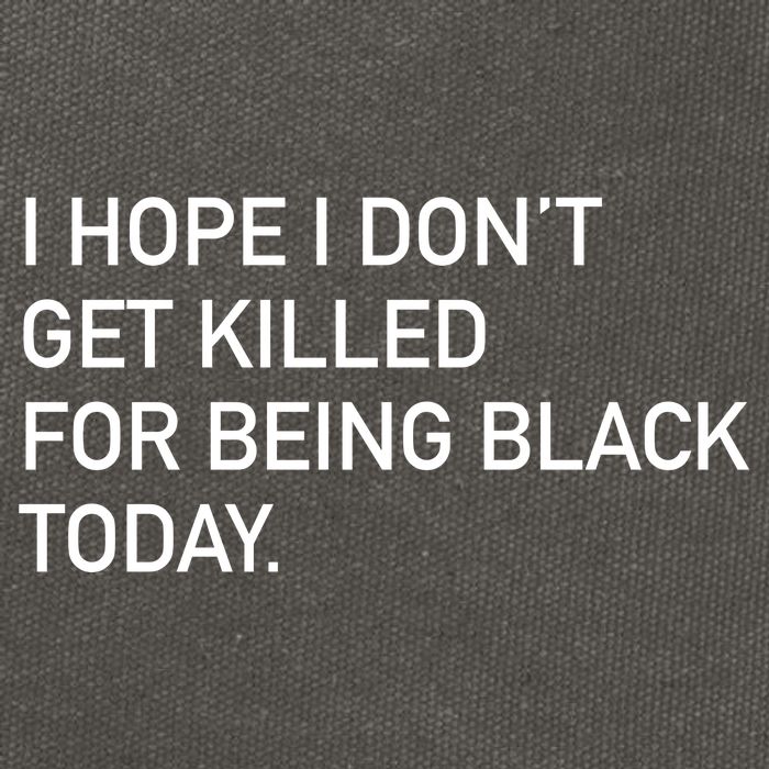 I Hope I don't Get Killed For Being Black Today Cotton Canvas Backpack