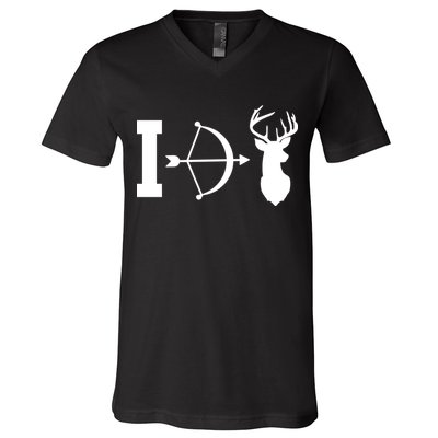I Hunt Deer V-Neck T-Shirt