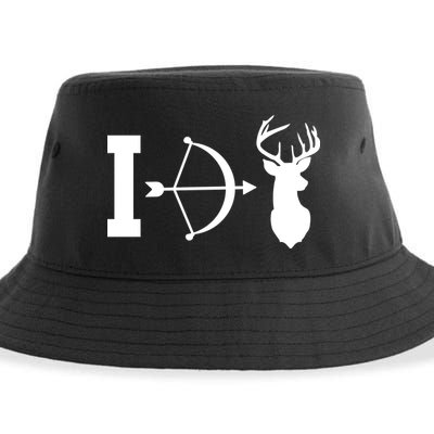 I Hunt Deer Sustainable Bucket Hat