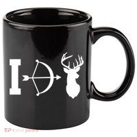 I Hunt Deer 11oz C Handle Ceramic Mug