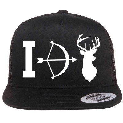 I Hunt Deer Flat Bill Trucker Hat
