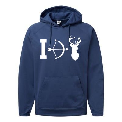 I Hunt Deer Performance Fleece Hoodie