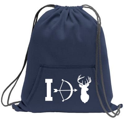 I Hunt Deer Sweatshirt Cinch Pack Bag