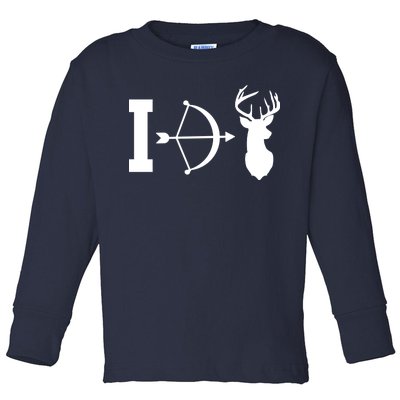 I Hunt Deer Toddler Long Sleeve Shirt