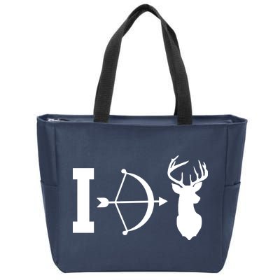 I Hunt Deer Zip Tote Bag