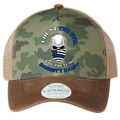 I Hunt The Evil You Pretend Doesn't Exist Legacy Tie Dye Trucker Hat