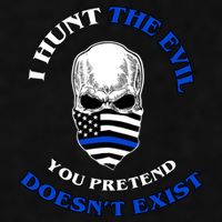 I Hunt The Evil You Pretend Doesn't Exist Ladies PosiCharge Tri-Blend Wicking Tank