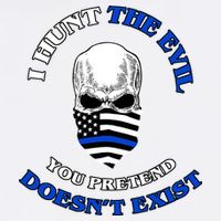 I Hunt The Evil You Pretend Doesn't Exist Garment-Dyed Sweatshirt