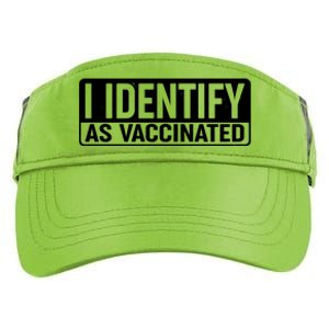 I Identify As Vaccinated Adult Drive Performance Visor