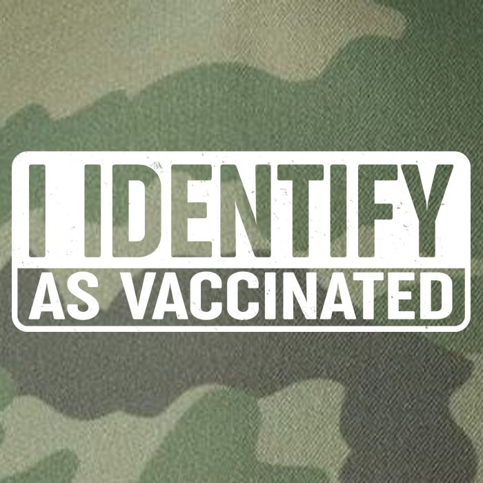 I Identify As Vaccinated Legacy Tie Dye Trucker Hat
