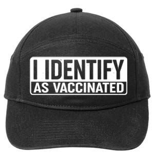 I Identify As Vaccinated 7-Panel Snapback Hat