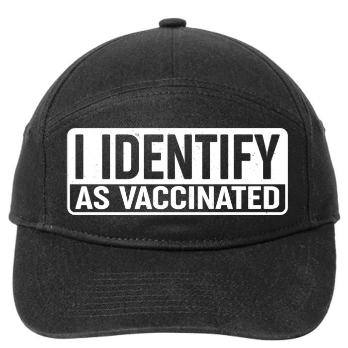 I Identify As Vaccinated 7-Panel Snapback Hat