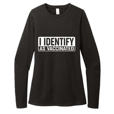 I Identify As Vaccinated Womens CVC Long Sleeve Shirt