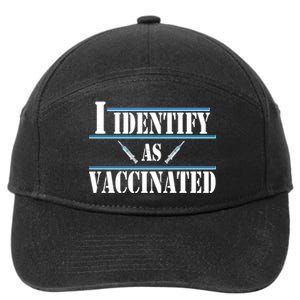 I Identify As Vaccinated Pro Vaccine 7-Panel Snapback Hat