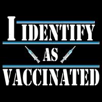 I Identify As Vaccinated Pro Vaccine Drawstring Bag
