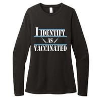 I Identify As Vaccinated Pro Vaccine Womens CVC Long Sleeve Shirt