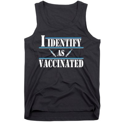 I Identify As Vaccinated Pro Vaccine Tank Top