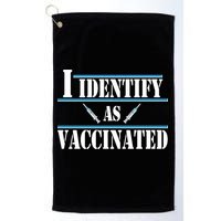 I Identify As Vaccinated Pro Vaccine Golf Towel
