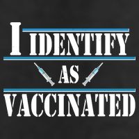 I Identify As Vaccinated Pro Vaccine Golf Towel