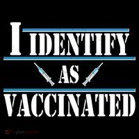 I Identify As Vaccinated Pro Vaccine Full Zip Hoodie