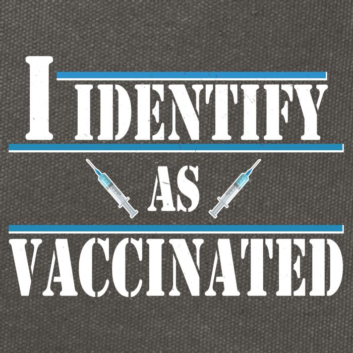 I Identify As Vaccinated Pro Vaccine Cotton Canvas Backpack