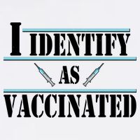I Identify As Vaccinated Pro Vaccine Garment-Dyed Sweatshirt