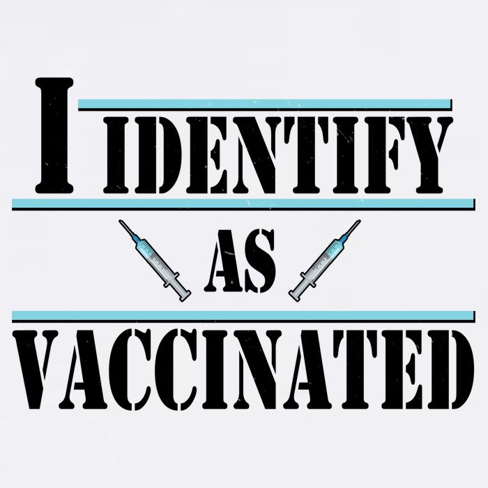 I Identify As Vaccinated Pro Vaccine Garment-Dyed Sweatshirt