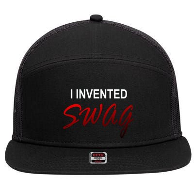 I Invented Swag 7 Panel Mesh Trucker Snapback Hat