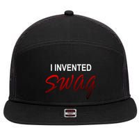 I Invented Swag 7 Panel Mesh Trucker Snapback Hat